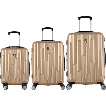Sada cestovních kufrů TUCCI Riflettore T-0272/3 ABS - khaki + Sleva 5% s kódem AKCE5