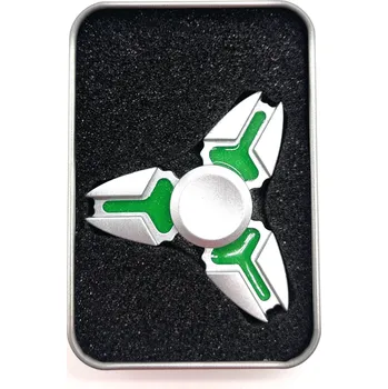 Gadget Fidget Spinner Silver Crab HQ zelený