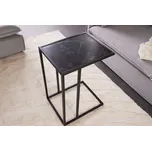 Odkládací stolek SLIM LINE 45cm mramorový vzhled antracit