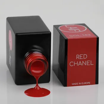 Umělé nehty Laif Gel lak červený SOL - 143 Red Chanel 10 ml