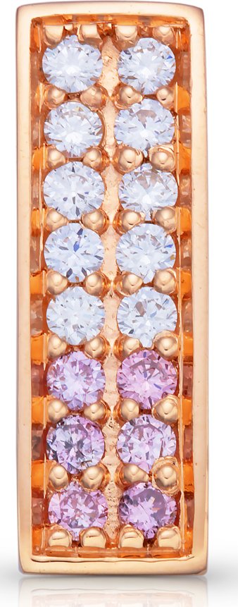 zlatý přívěsek s růžovými diamanty Argyle 0.07ct