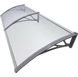 Dveřní vchodová stříška nedělená čirá