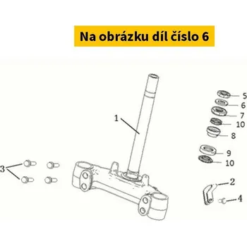 Super Soco Ložisko krku řízení - těsnění S50304-TAC-A00