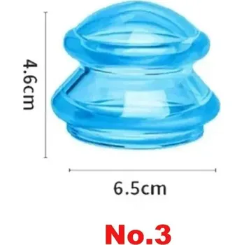 Masážní přístroj Silikonová vakuová masážní baňka proti celulitidě | baňková masáž, silikonové baňky 1 ks - Č. 3