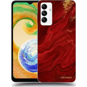 Pouzdro na mobilní telefon Picasee silikonový průhledný obal pro Samsung Galaxy A04s A047F - Červená