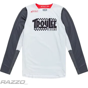 cyklistický dres Pánský dres TroyLeeDesigns GP Scout Jersey Big Lee Charcoal Fog 2025 XXL