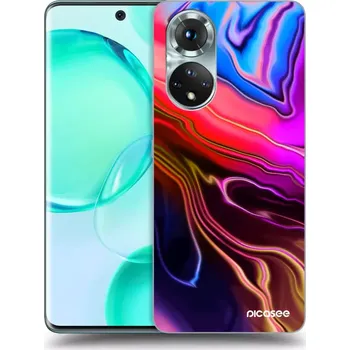 Pouzdro na mobilní telefon Picasee silikonový černý obal pro Honor 50 5G - Electric