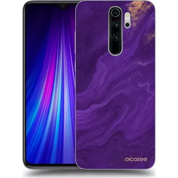 Pouzdro na mobilní telefon Picasee silikonový průhledný obal pro Xiaomi Redmi Note 8 Pro - Fialová