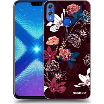 Pouzdro na mobilní telefon Picasee silikonový průhledný obal pro Honor 8X - Dark Meadow