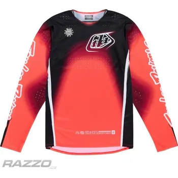 cyklistický dres Pánský dres TroyLeeDesigns SE PRO Jersey Array Infra Red Black 2025 L