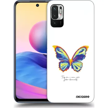 Pouzdro na mobilní telefon Picasee silikonový průhledný obal pro Xiaomi Redmi Note 10 5G - Diamanty White