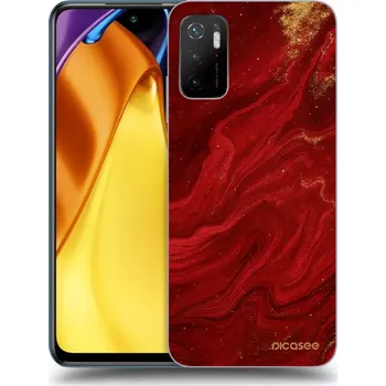 Pouzdro na mobilní telefon Picasee silikonový černý obal pro Xiaomi Poco M3 Pro 5G - Červená