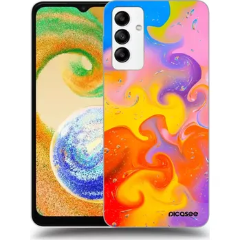 Pouzdro na mobilní telefon Picasee silikonový černý obal pro Samsung Galaxy A04s A047F - Bubbles