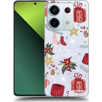 Pouzdro na mobilní telefon Picasee silikonový průhledný obal pro Xiaomi Redmi Note 13 Pro 5G - Christmas