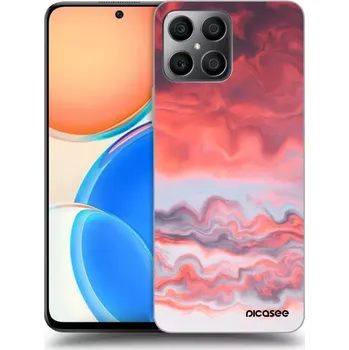 Pouzdro na mobilní telefon Picasee silikonový průhledný obal pro Honor X8 4G - Sunset