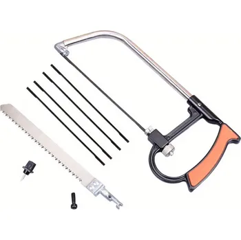 Ruční pilka Sada ocelová víceúčelová ruční pila s 6 čepelemi Praktická pila pro domácnost i dílnu 1x Vrtačka 1x Šrouby Univerzální nástroj