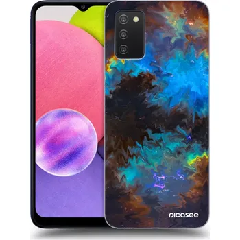 Pouzdro na mobilní telefon Picasee silikonový průhledný obal pro Samsung Galaxy A03s A037G - Space