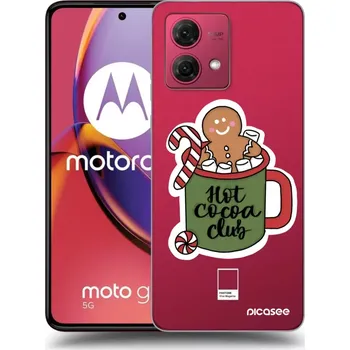 Pouzdro na mobilní telefon Picasee silikonový průhledný obal pro Motorola Moto G84 5G - Hot Cocoa Club
