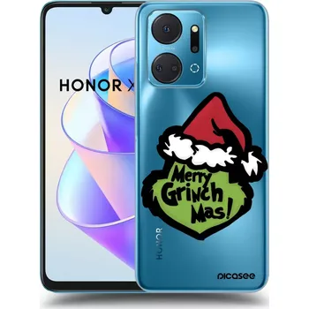 Pouzdro na mobilní telefon Picasee silikonový průhledný obal pro Honor X7a - Grinch 2