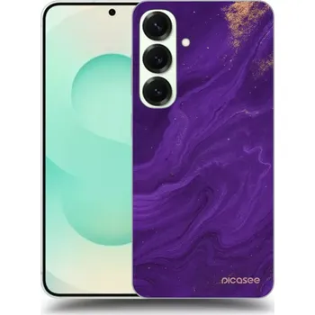 Pouzdro na mobilní telefon Picasee silikonový průhledný obal pro Samsung Galaxy S25 5G - Fialová