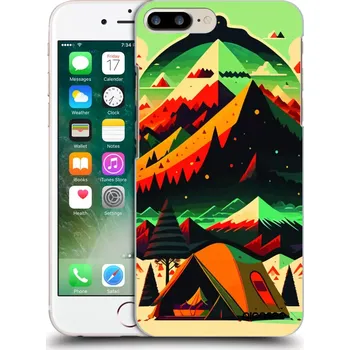 Pouzdro na mobilní telefon Picasee silikonový černý obal pro Apple iPhone 7 Plus - Montreal