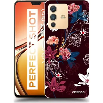 Pouzdro na mobilní telefon Picasee silikonový průhledný obal pro Vivo V23 5G - Dark Meadow