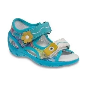 Chlapecké bačkory 065X094 26 - SUNNY - sandálky Befado, modrá síť 065X094_26