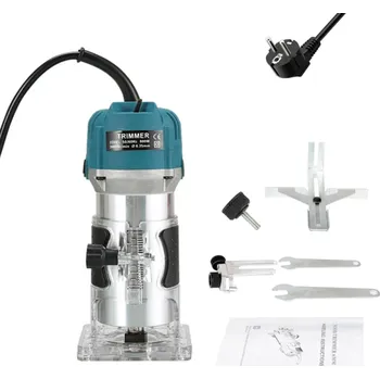 Příslušenství k frézce Elektrická dřevoobráběcí frézka 800 W 1/4 palce 30000 ot./min Nastavitelná hloubka 220 V Ruční fréza na dřevo DIY opracování