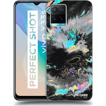 Pouzdro na mobilní telefon Picasee silikonový černý obal pro Vivo Y33s - Magnetic