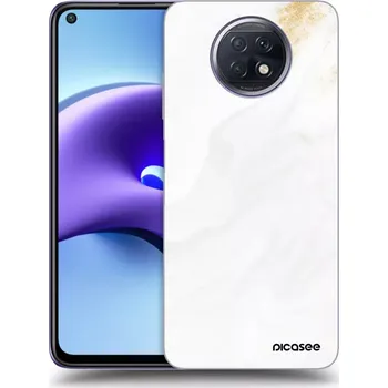 Pouzdro na mobilní telefon Picasee silikonový průhledný obal pro Xiaomi Redmi Note 9T - Bílá