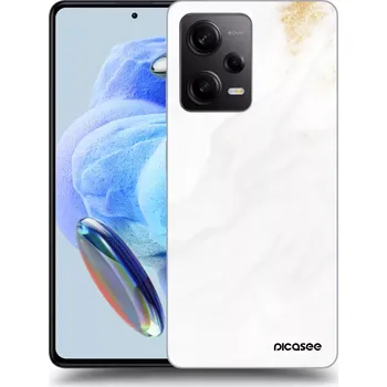 Pouzdro na mobilní telefon Picasee silikonový průhledný obal pro Xiaomi Redmi Note 12 5G - Bílá