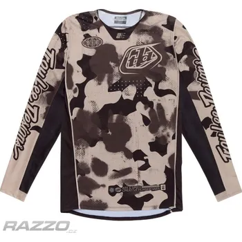 cyklistický dres Pánský dres TroyLeeDesigns SE PRO Jersey Blotted Phantom Taupe 2025 XXL