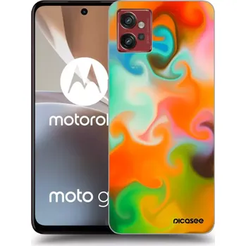 Pouzdro na mobilní telefon Picasee silikonový černý obal pro Motorola Moto G32 - Juice