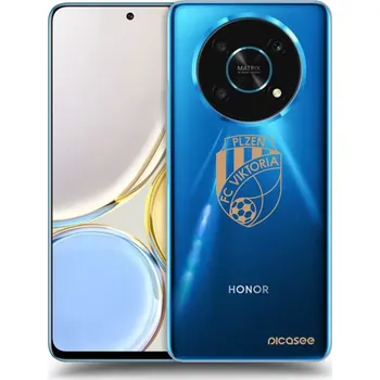 Pouzdro na mobilní telefon Picasee silikonový průhledný obal pro Honor Magic4 Lite 5G - FC Viktoria Plzeň I