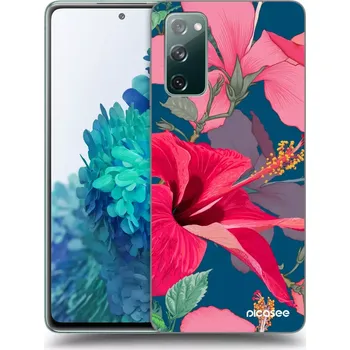 Pouzdro na mobilní telefon Picasee silikonový průhledný obal pro Samsung Galaxy S20 FE - Hibiscus