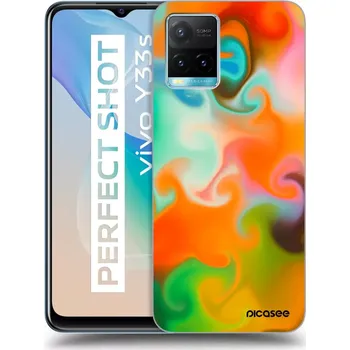 Pouzdro na mobilní telefon Picasee silikonový černý obal pro Vivo Y33s - Juice