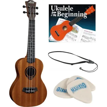 Ukulele LAG TKU10C SET Natural Koncertní ukulele