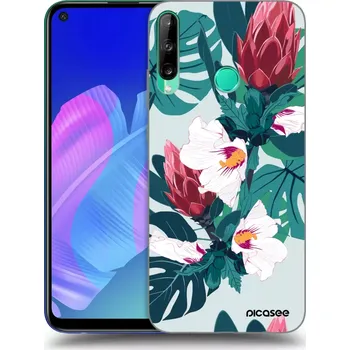 Pouzdro na mobilní telefon Picasee silikonový průhledný obal pro Huawei P40 Lite E - Rhododendron