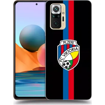 Pouzdro na mobilní telefon Picasee silikonový černý obal pro Xiaomi Redmi Note 10 Pro - FC Viktoria Plzeň H