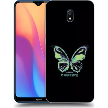 Pouzdro na mobilní telefon Picasee silikonový průhledný obal pro Xiaomi Redmi 8A - Diamanty Blue