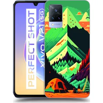 Pouzdro na mobilní telefon Picasee silikonový průhledný obal pro Vivo V21 5G - Whistler