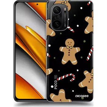 Pouzdro na mobilní telefon Picasee silikonový průhledný obal pro Xiaomi Poco F3 - Gingerbread