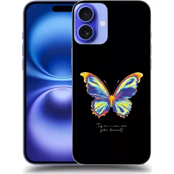 Pouzdro na mobilní telefon Picasee silikonový průhledný obal pro Apple iPhone 16 Plus - Diamanty Black