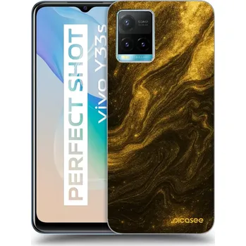 Pouzdro na mobilní telefon Picasee silikonový černý obal pro Vivo Y33s - Černá