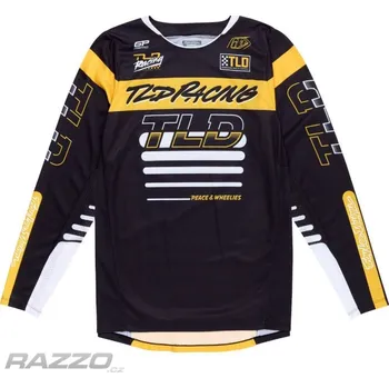 cyklistický dres Pánský dres TroyLeeDesigns GP PRO Jersey FIFTY-50 Black Gold 2025 M