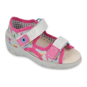 Dívčí obuv 065X149 26 - SUNNY dívčí sandálky Befado stříbrné 065X149_29