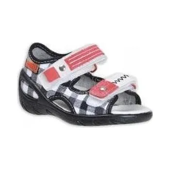 065X071 26 - SUNNY - sandálky Befado, černo-bílá 065X071_28