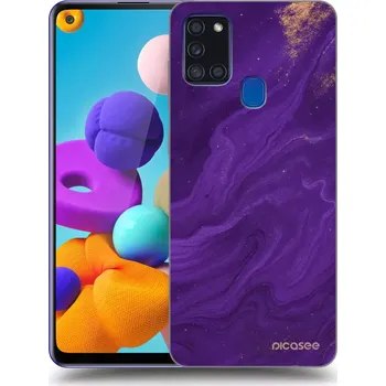 Pouzdro na mobilní telefon Picasee ULTIMATE CASE pro Samsung Galaxy A21s - Fialová