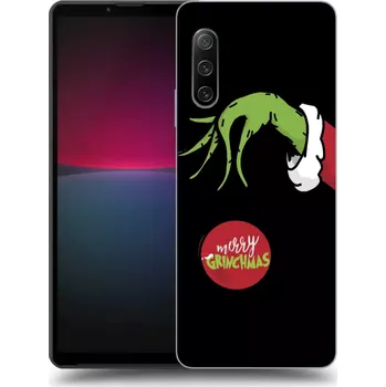 Pouzdro na mobilní telefon Picasee silikonový černý obal pro Sony Xperia 10 IV 5G - Grinch