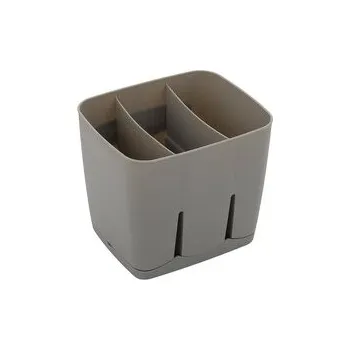 Podlahový mycí stroj PLASTOVÝ ODKAPÁVAČ NA PŘÍBORY 13,5X11,5X12CM SVĚTLE ŠEDÝ -BEN